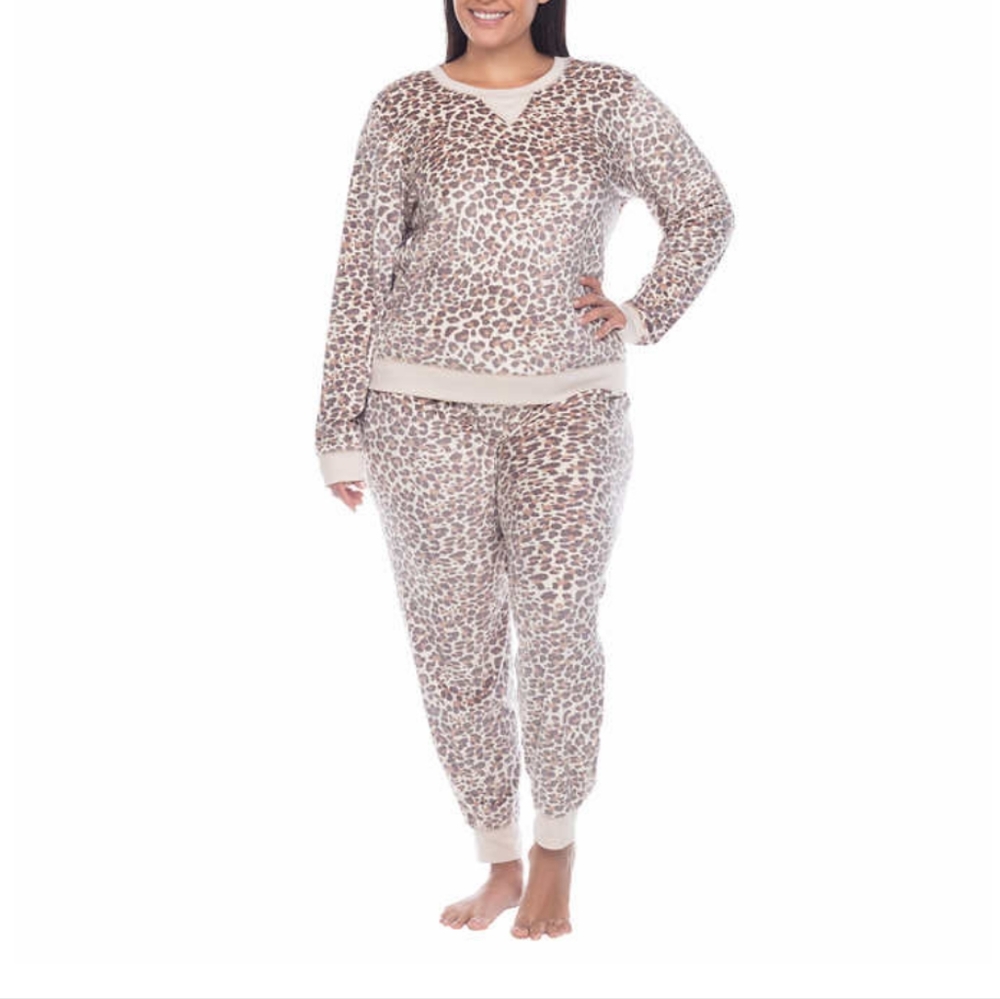 3X, Honeydew Ladies' Fleece Lounge Set